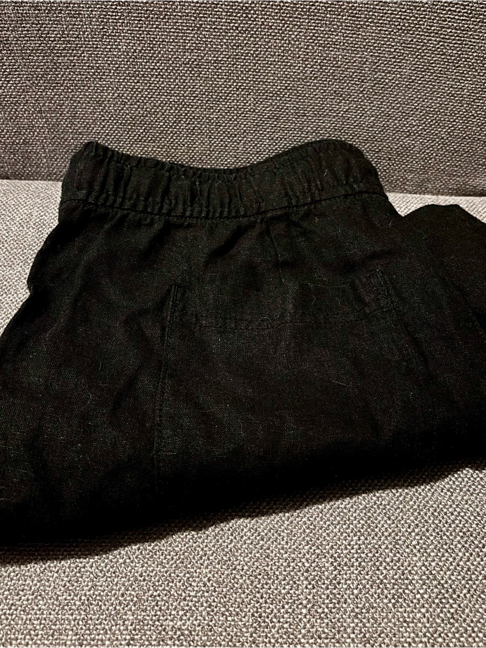 GAP Black Drawstring Linen Shorts - Picture 5 of 5